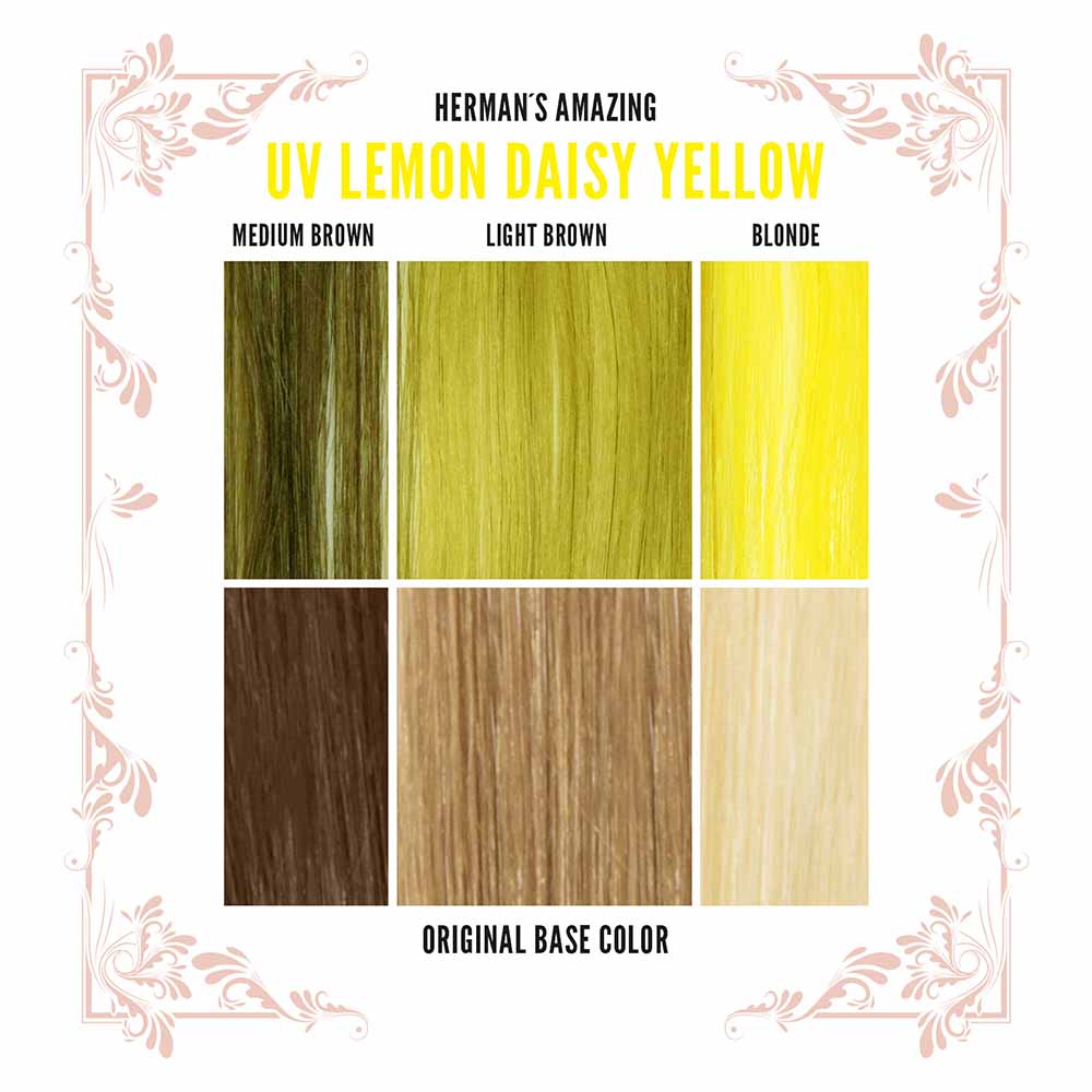 Hermans Amazing Haircolor - Lemon Daisy UV Semi permanent hair dye - Yellow